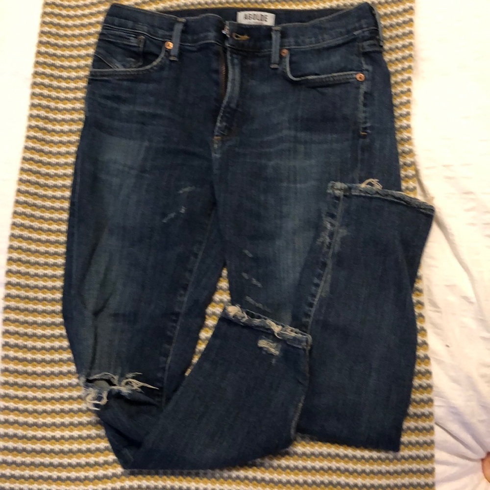 Agolde jeans size 29. Skinny leg, distressed.